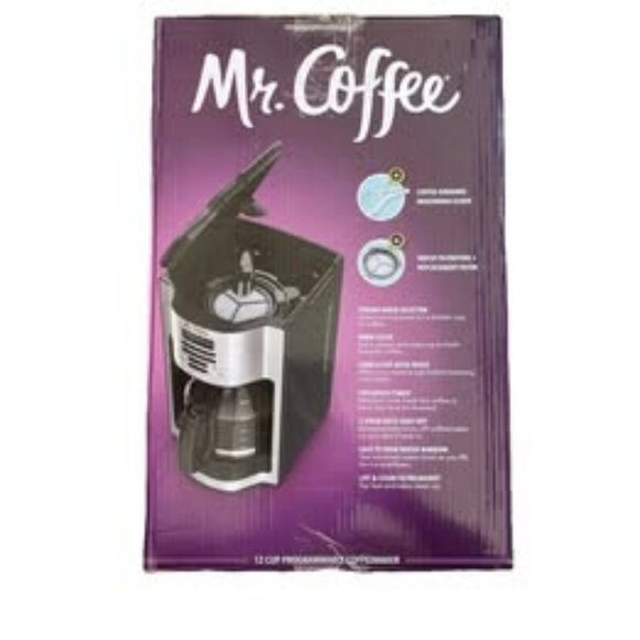 Mr. Coffee Maker – 12-Cup Programmable Drip Coffee Machine – Auto Pause & Glass - Picture 2 of 2